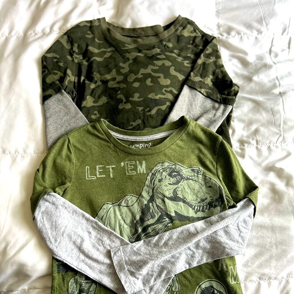 Size 7/8 long sleeve tshirts- $10.00